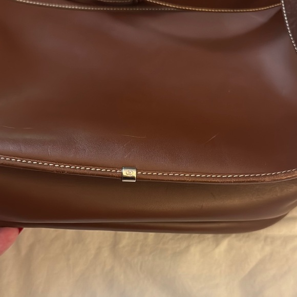 Gucci Brown and Multicolor Plaid Women's Saddle Bag - Picture 8 of 9